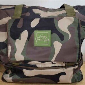 New - Guy Frankie Women's Foldable & Expandable Travel Pelu Bag, One Size, Camo